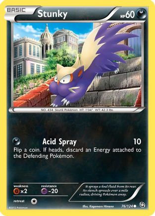 Stunky (76/124) [Black & White: Dragons Exalted] Reverse Holofoil
