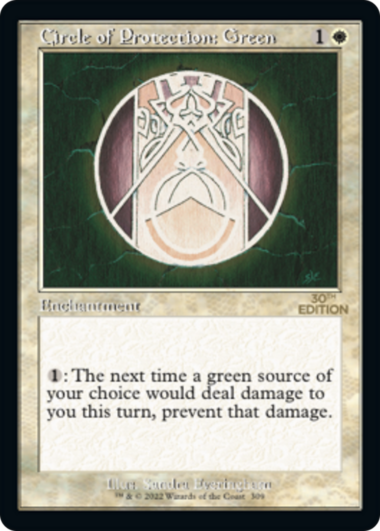 Circle of Protection: Green (Retro) (309) - 30th Anniversary Edition