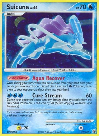Suicune (19) Reverse Holofoil - Secret Wonders