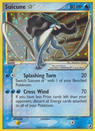 Suicune Star (115) Holofoil - Unseen Forces