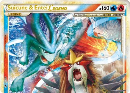Suicune & Entei Legend (Top) (94) Holofoil - Unleashed