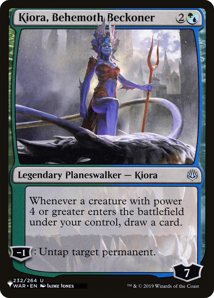 Kiora, Behemoth Beckoner (WAR-232) - The List