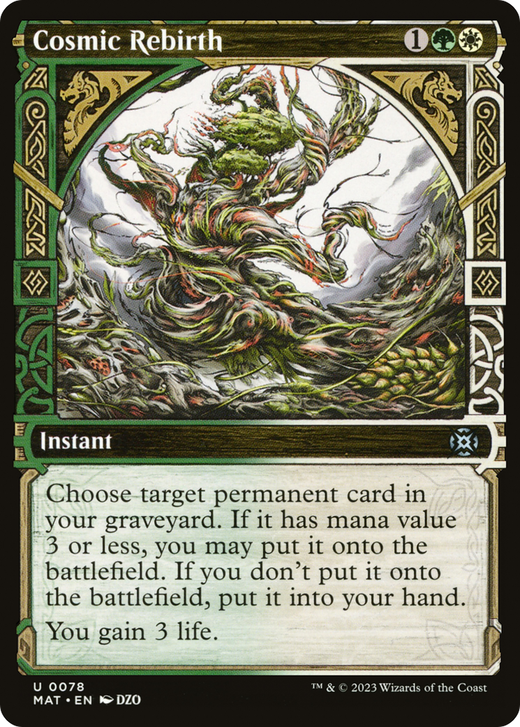 Cosmic Rebirth (Showcase) (078) Foil - March of the Machine: The Aftermath