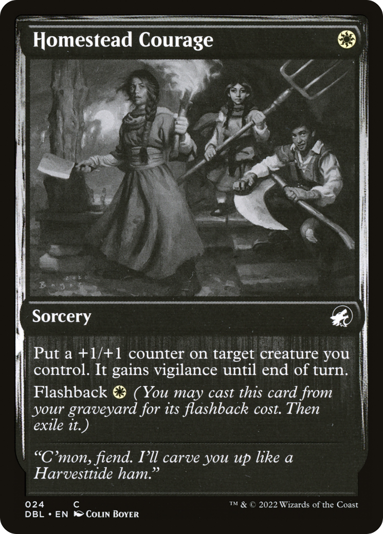 Homestead Courage (024) Foil - Innistrad: Double Feature
