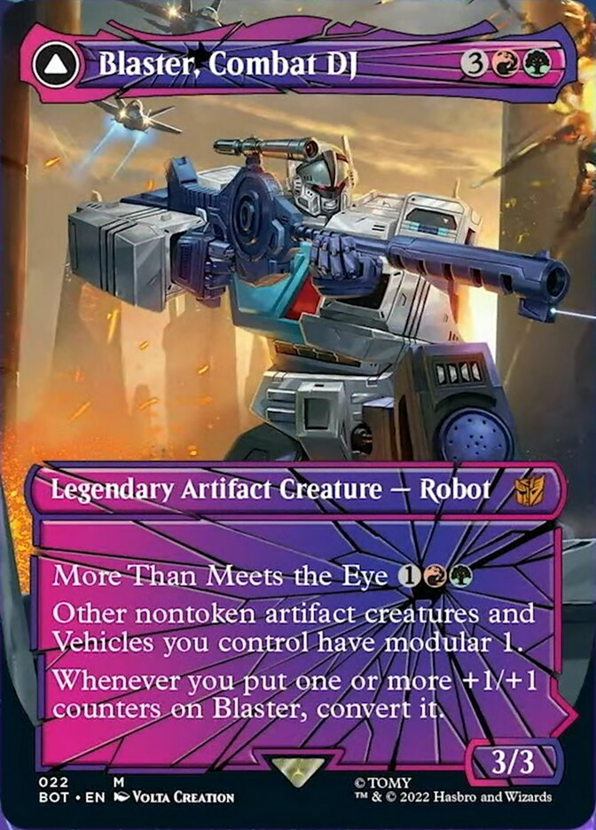 Blaster, Combat DJ // Blaster, Morale Booster (022) - Transformers