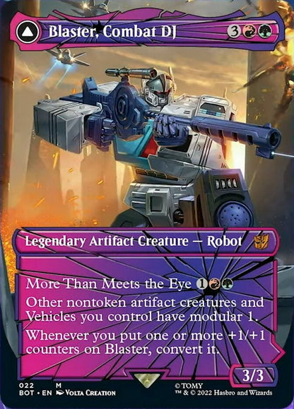 Blaster, Combat DJ // Blaster, Morale Booster (022) - Transformers