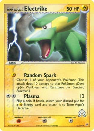 Team Aqua's Electrike (27/95) [EX: Team Magma vs Team Aqua] Reverse Holofoil