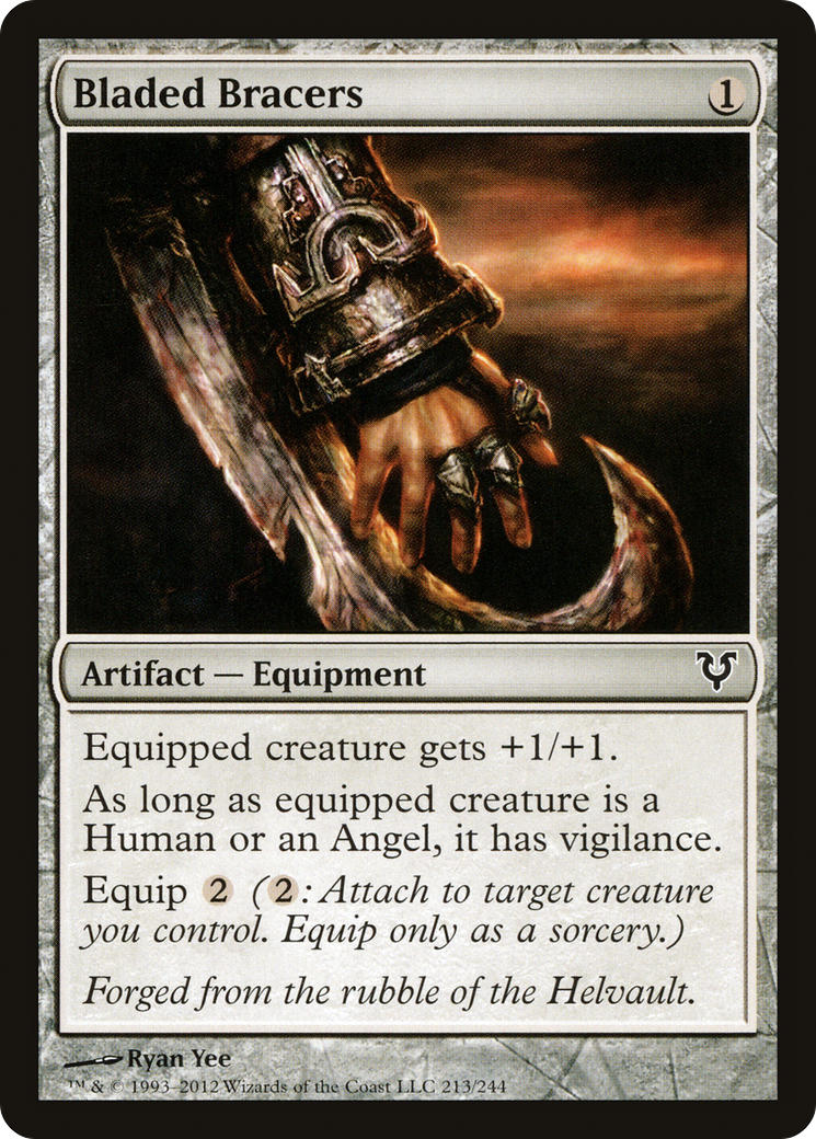 Bladed Bracers (213) Foil - Avacyn Restored