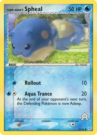 Team Aqua's Spheal - 57/95 (57) - Team Magma vs Team Aqua