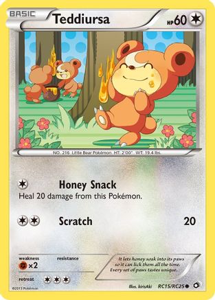 Teddiursa (RC15) Holofoil - Legendary Treasures Radiant Collection