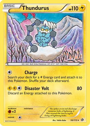 Thundurus (50/113) [Black & White: Legendary Treasures] Reverse Holofoil