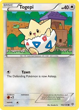 Togepi (102/135) [Black & White: Plasma Storm] Reverse Holofoil