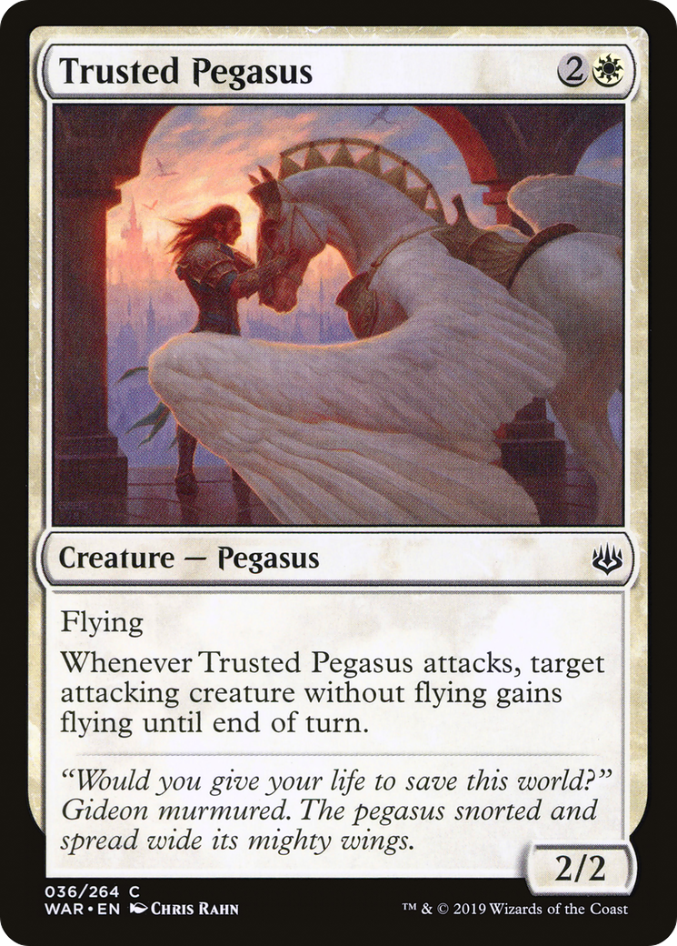 Trusted Pegasus (036) Foil - War of the Spark