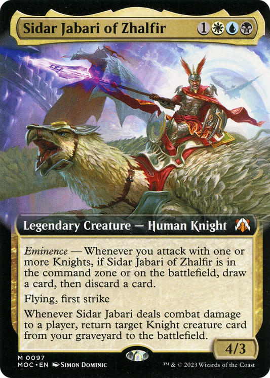 Sidar Jabari of Zhalfir (Extended Art) (097) Foil - March of the Machine Commander