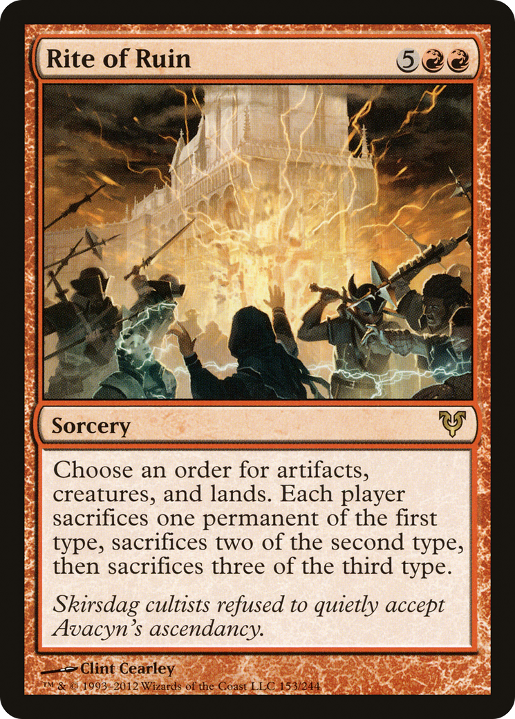Rite of Ruin (153) - Avacyn Restored