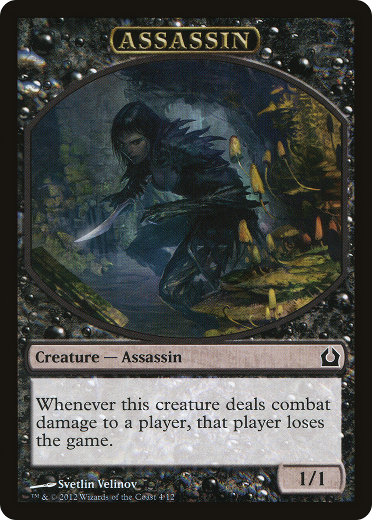 Assassin Token [Return to Ravnica Tokens] | Silver Goblin