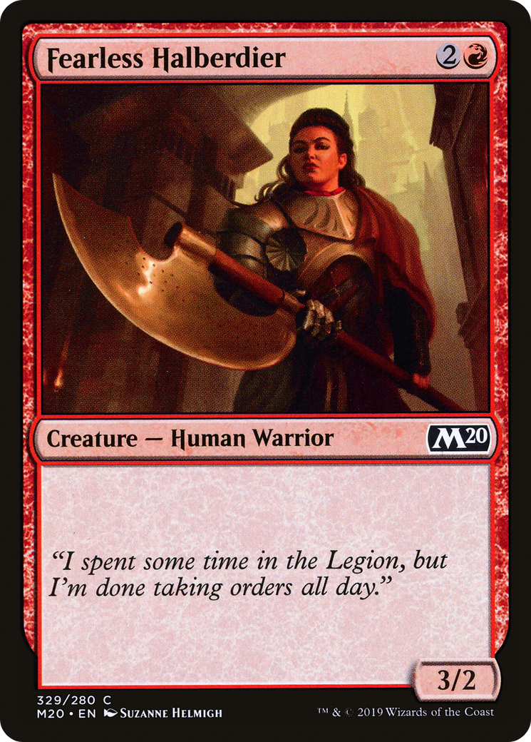 Fearless Halberdier (329) - Core Set 2020