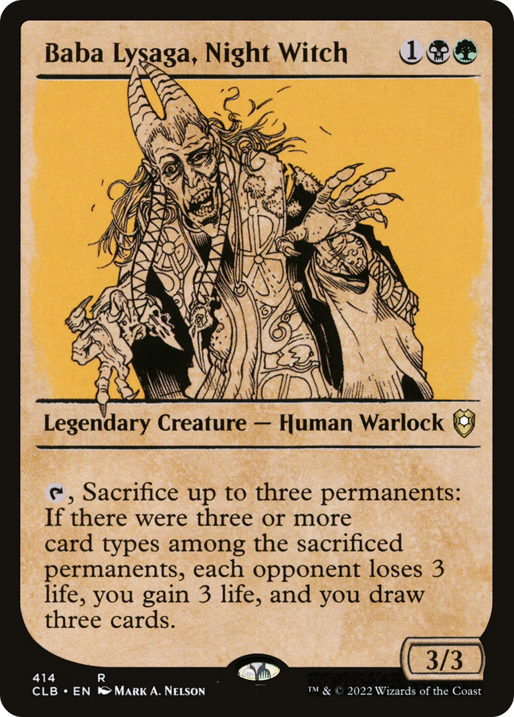 Baba Lysaga, Night Witch (Showcase) (414) - Commander Legends: Battle for Baldur's Gate