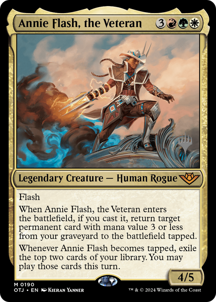 Annie Flash, the Veteran (Promo Pack) [Outlaws of Thunder Junction Promos] | Silver Goblin