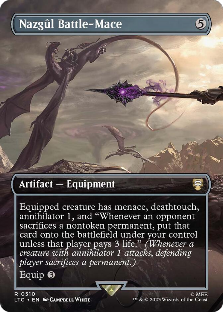 Nazgul Battle-Mace (Borderless) (510) Foil - Tales of Middle-earth Commander