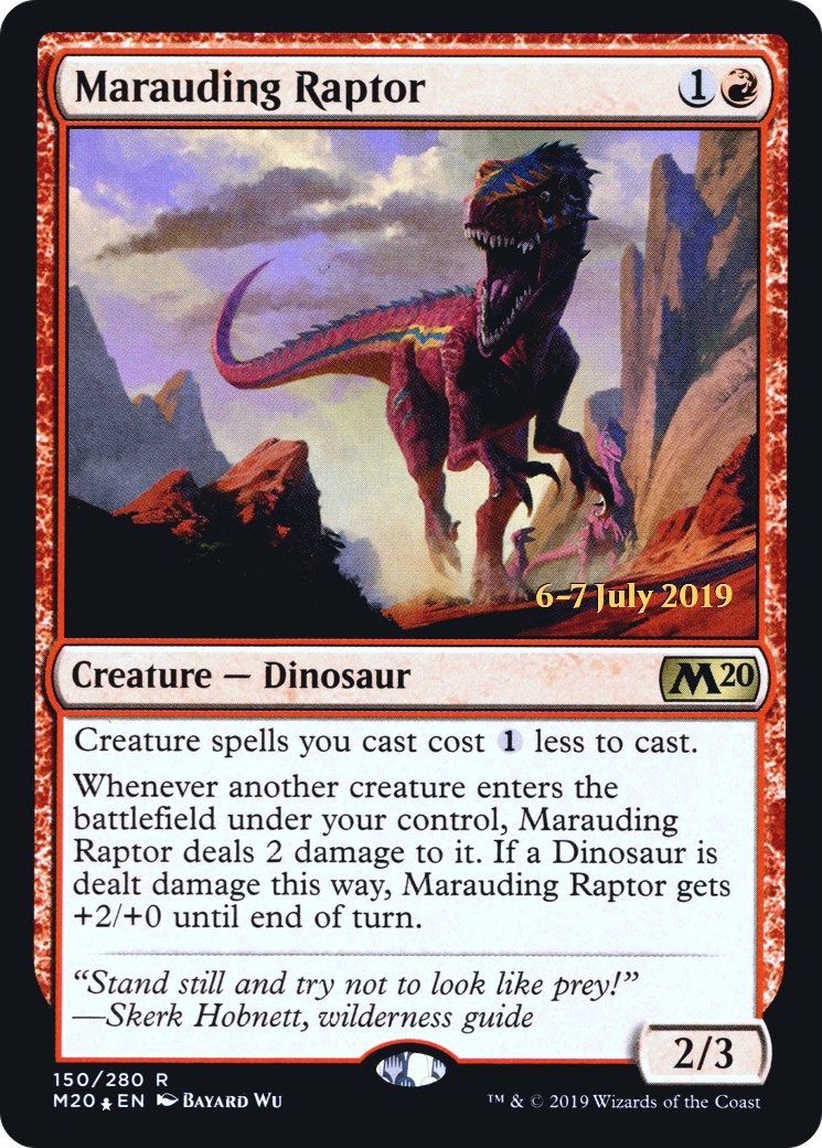 Marauding Raptor (150s) Foil - Core Set 2020 Promos