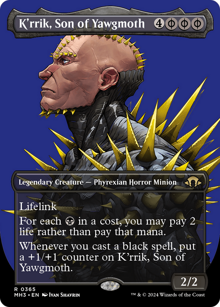 K'rrik, Son of Yawgmoth (Borderless) (365) - Modern Horizons 3