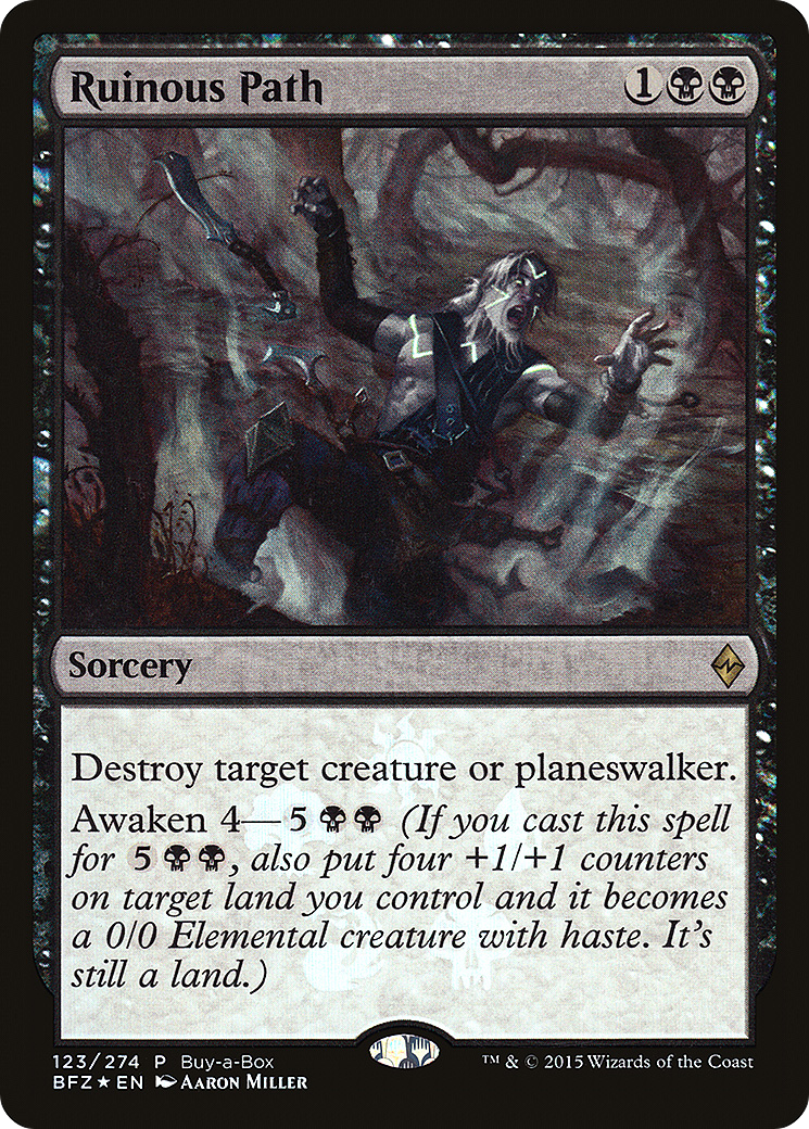 Ruinous Path (123) Foil - Battle for Zendikar Promos
