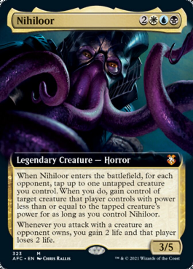 Nihiloor (Extended Art) [Dungeons & Dragons: Adventures in the Forgotten Realms Commander] | Silver Goblin