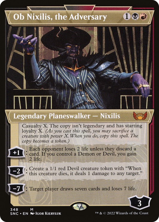 Ob Nixilis, the Adversary (Showcase) (348) - Streets of New Capenna
