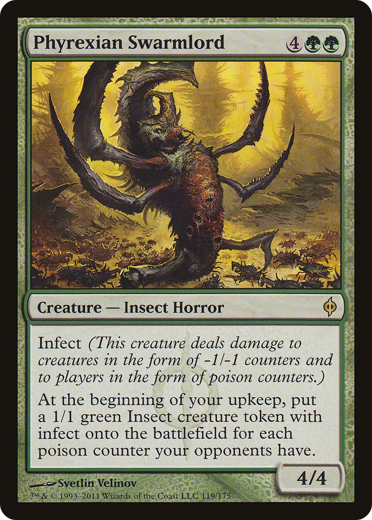 Phyrexian Swarmlord (119) Foil - New Phyrexia