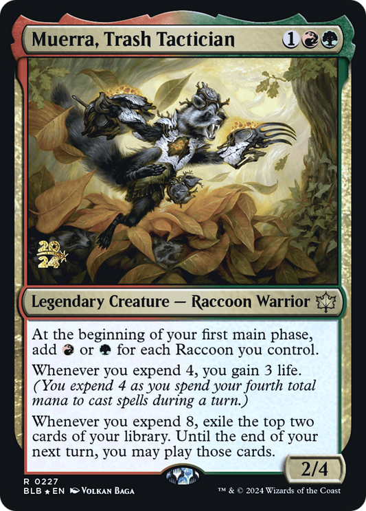 Muerra, Trash Tactician [Bloomburrow Prerelease Promos]