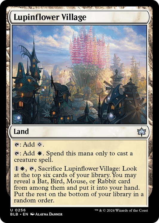 Lupinflower Village [Bloomburrow] Foil