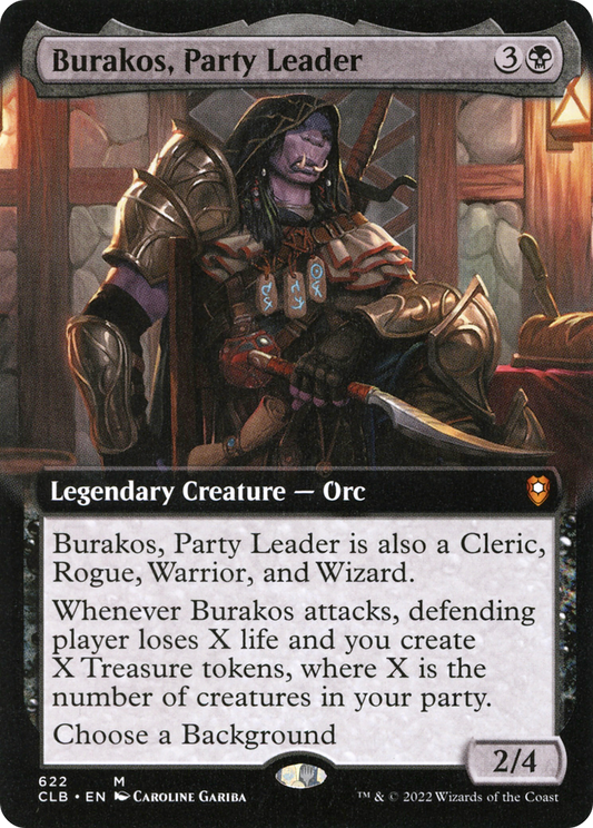 Burakos, Party Leader (Extended Art) [Commander Legends: Battle for Baldur's Gate] Foil