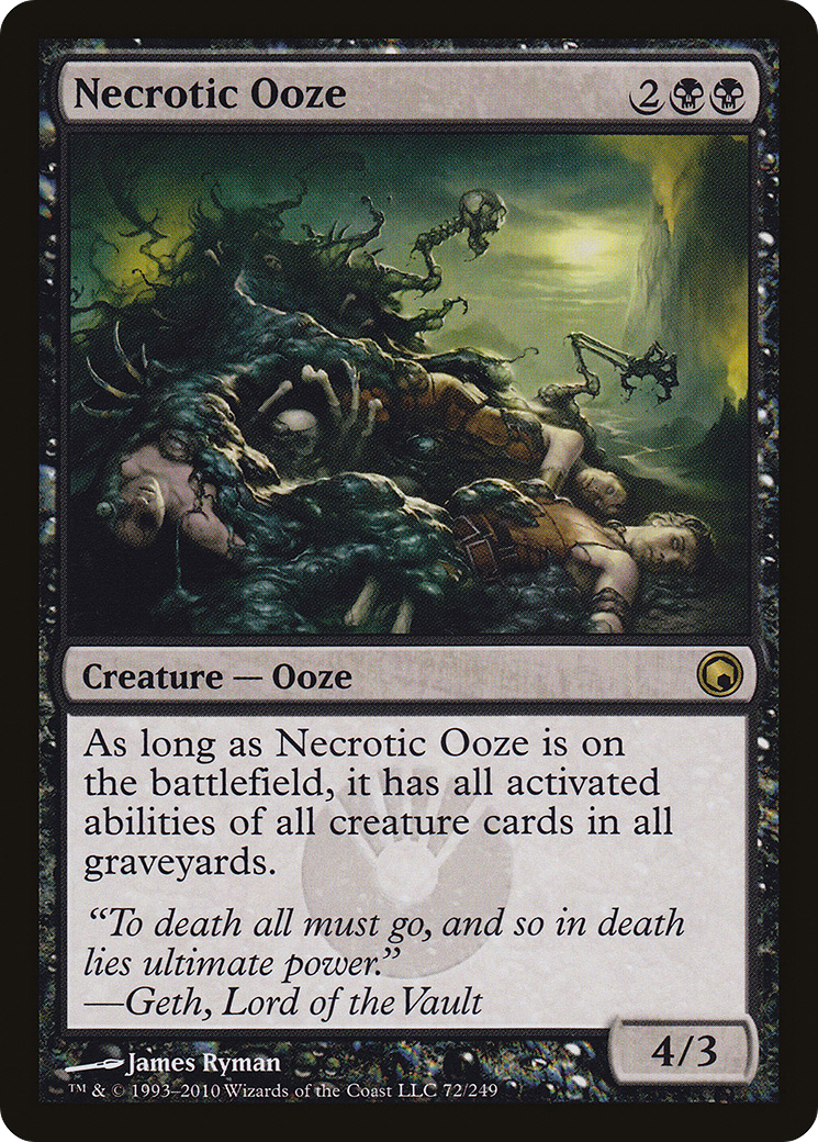 Necrotic Ooze (072) Foil - Scars of Mirrodin