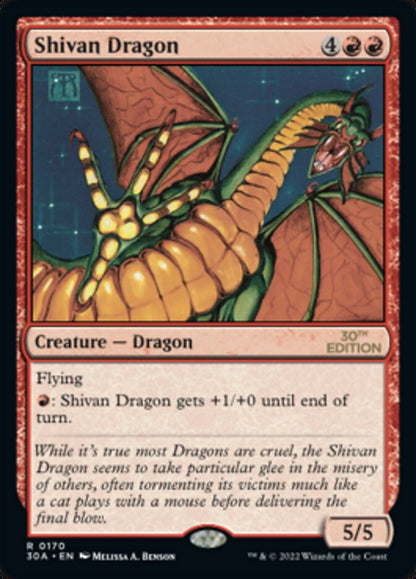 Shivan Dragon (170) - 30th Anniversary Edition