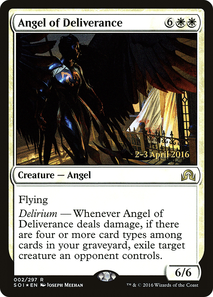 Angel of Deliverance (02s) Foil - Shadows over Innistrad Promos