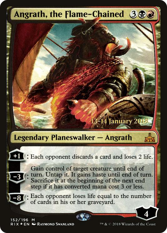 Angrath, the Flame-Chained (152s) Foil - Rivals of Ixalan Promos