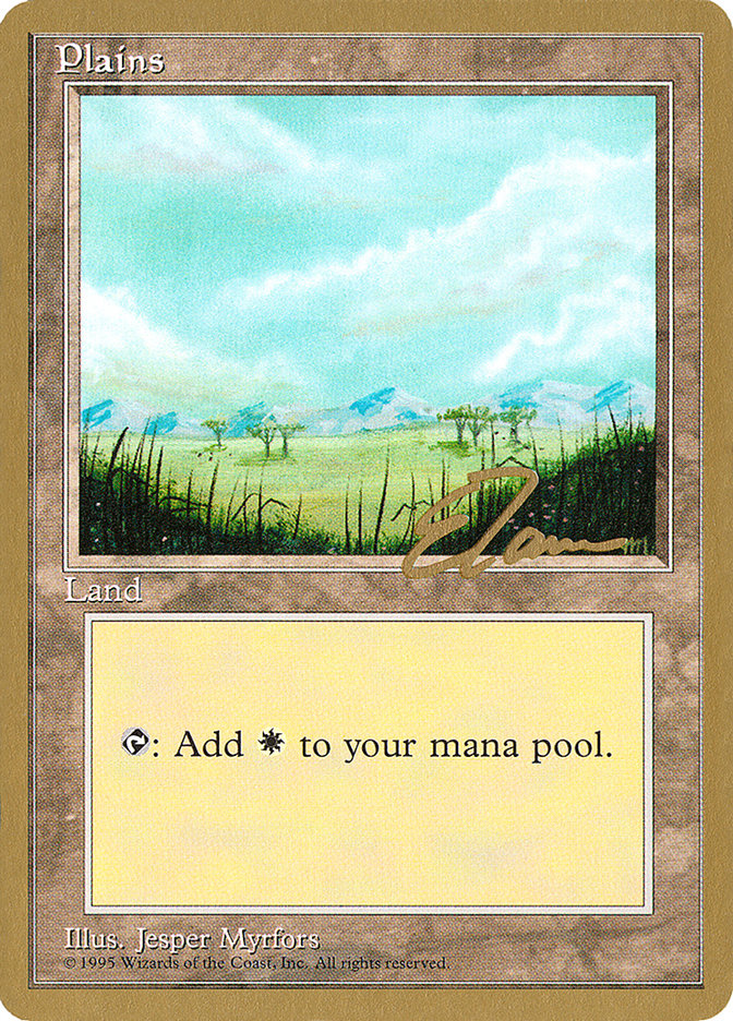 Plains (et365) (Eric Tam) [Pro Tour Collector Set] | Silver Goblin