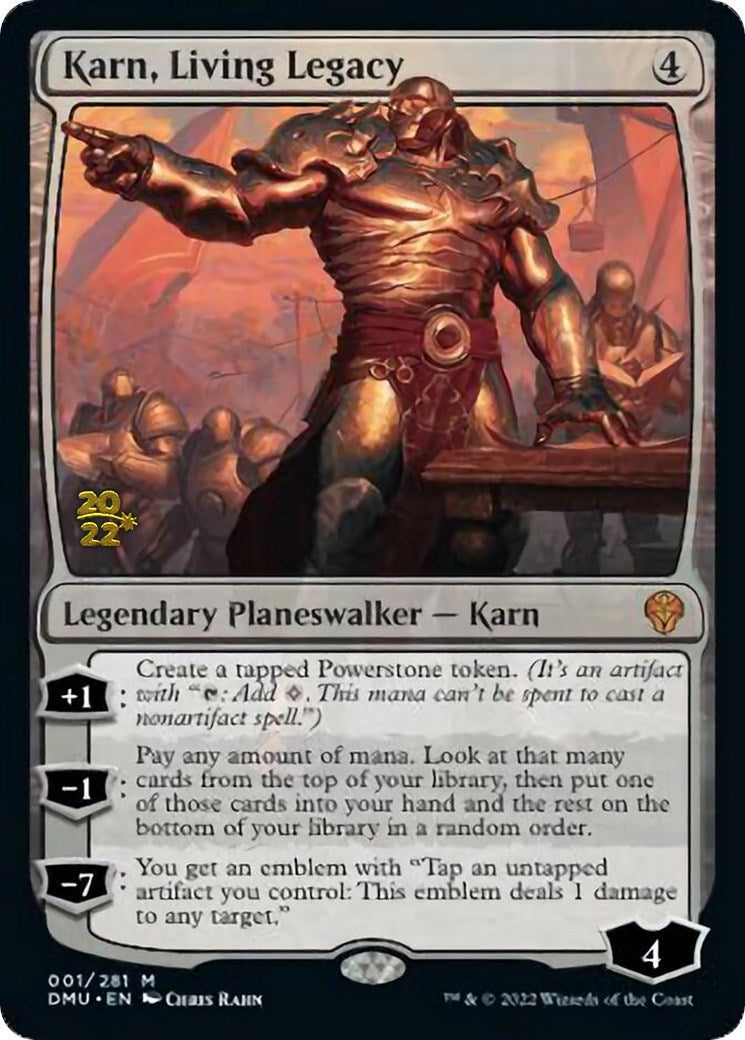 Karn, Living Legacy [Dominaria United Prerelease Promos] | Silver Goblin