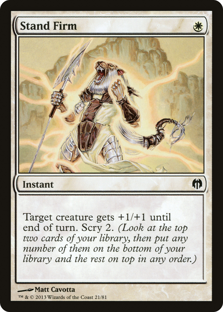 Stand Firm (021) - Duel Decks: Heroes vs. Monsters