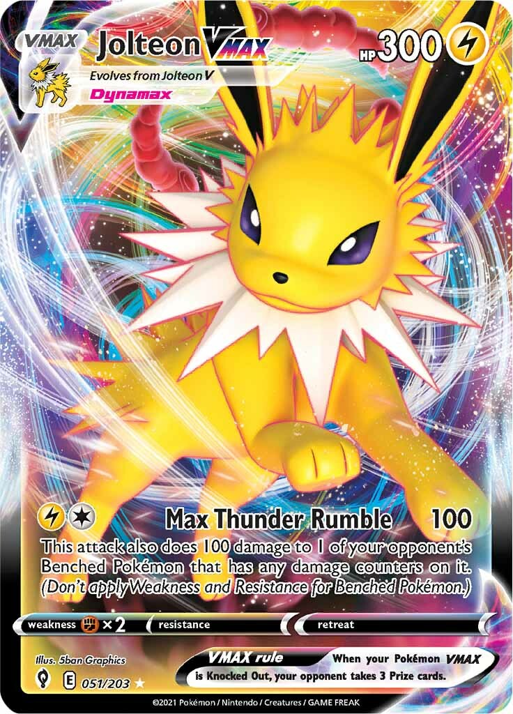 Jolteon VMAX (051/203) [Sword & Shield: Evolving Skies] | Silver Goblin