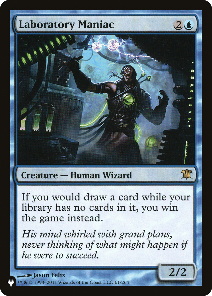 Laboratory Maniac (ISD-61) - The List