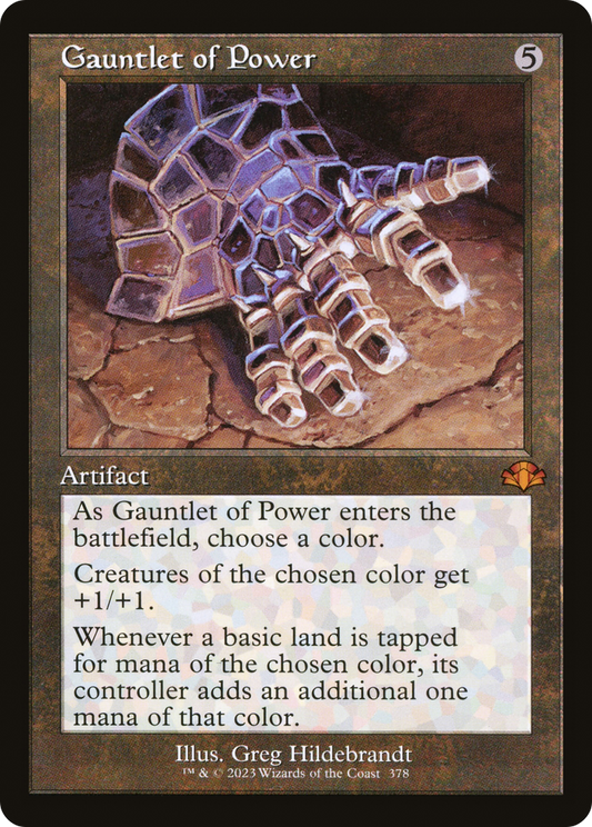 Gauntlet of Power (Retro) [Dominaria Remastered] Foil