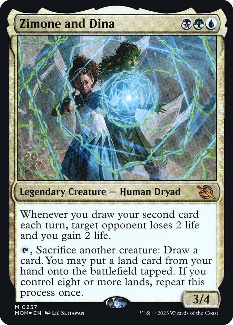 Zimone and Dina (257s) Foil - March of the Machine Promos