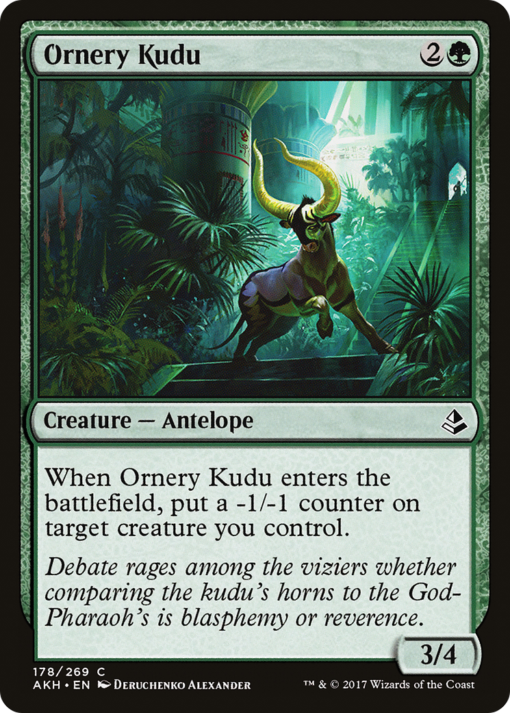 Ornery Kudu [Amonkhet] | Silver Goblin