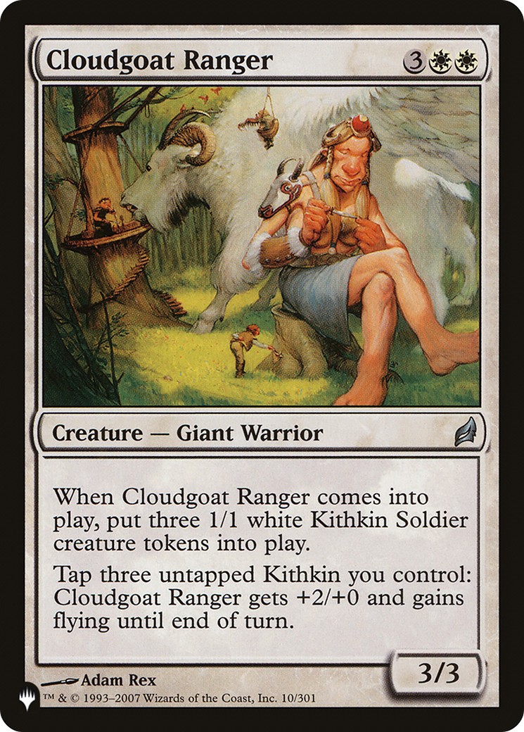 Cloudgoat Ranger (LRW-10) - The List