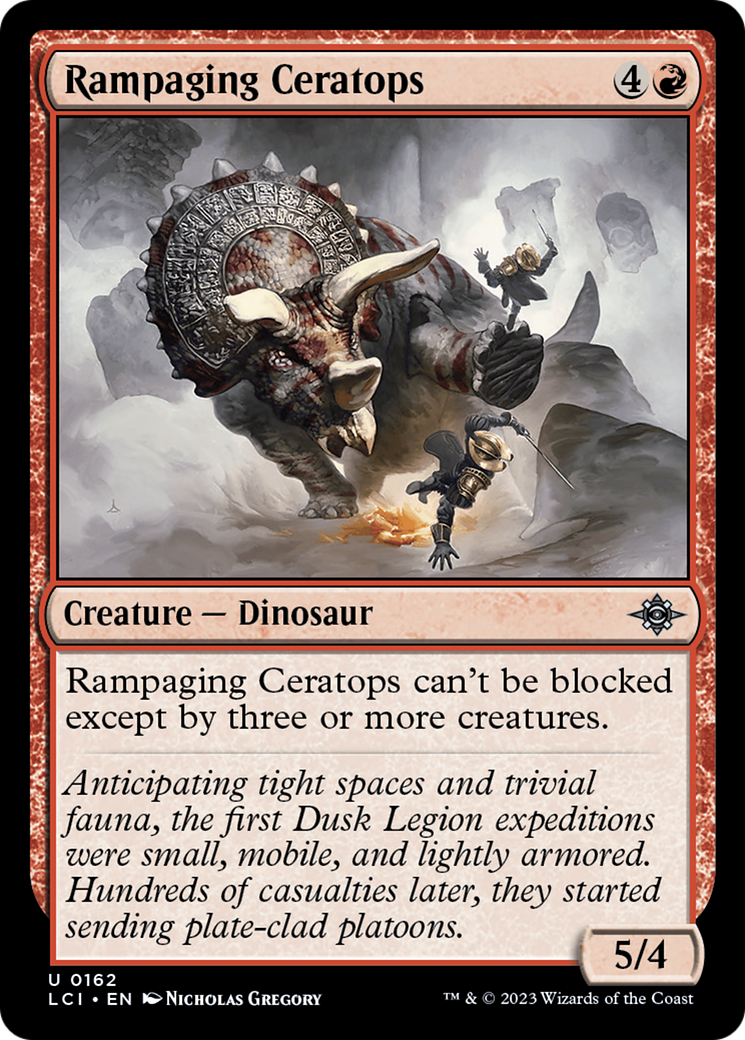 Rampaging Ceratops (162) Foil - The Lost Caverns of Ixalan