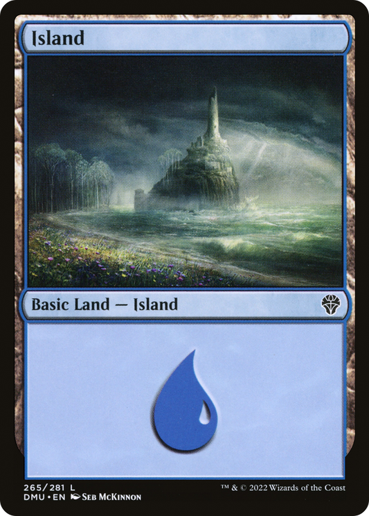 Island (265) [Dominaria United] Foil