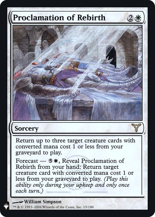 Proclamation of Rebirth (DIS-15) Foil - The List