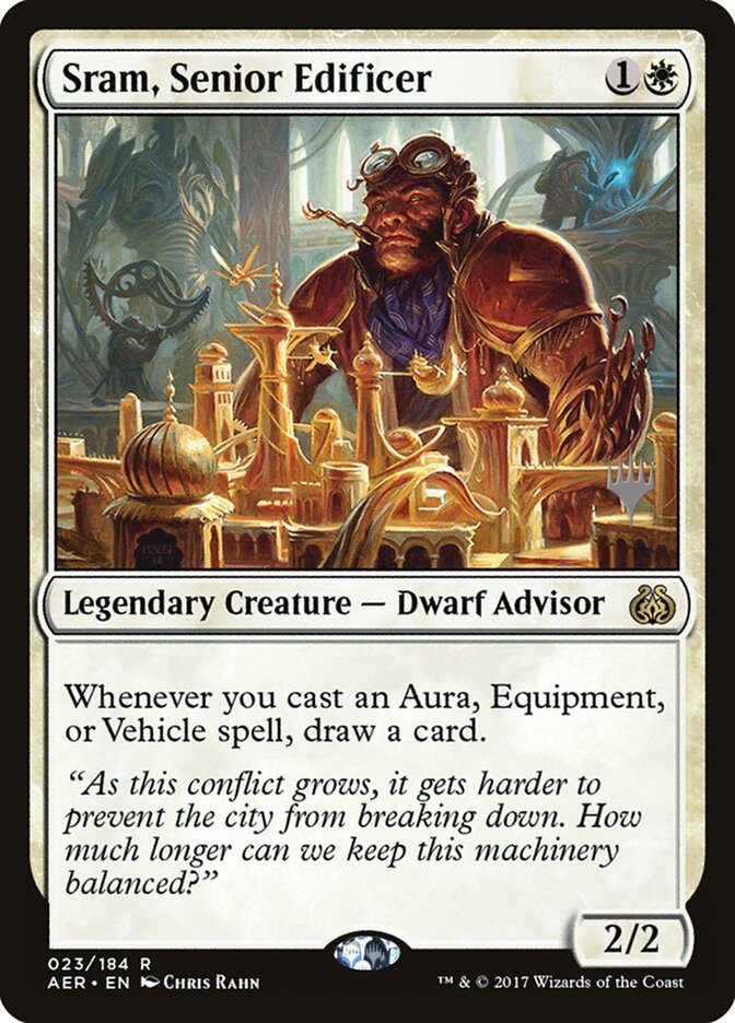 Sram, Senior Edificer [Aether Revolt Promos] | Silver Goblin